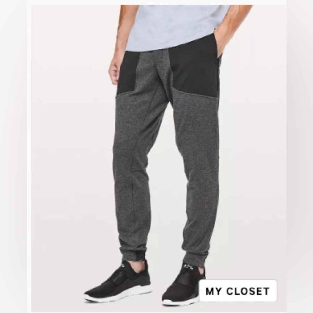 Lululemon City Commute Pants Jogger Gray and Black Jogger Pants